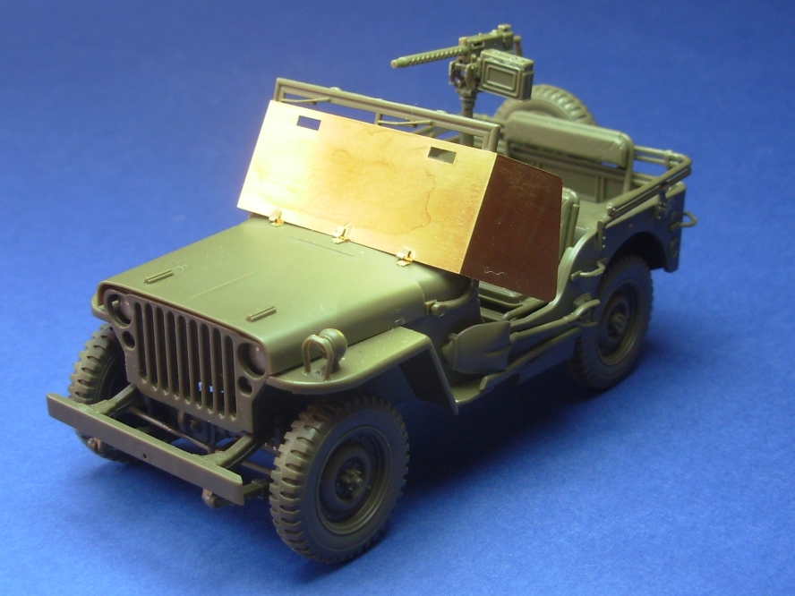 Snow plouw for US WWII Jeep 1/48 
