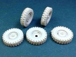 III Resin BSM 1/35 Spare Wheels Set for Land Rover Series II 